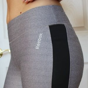 Reebok Gray/Black Workout Leggings - XS